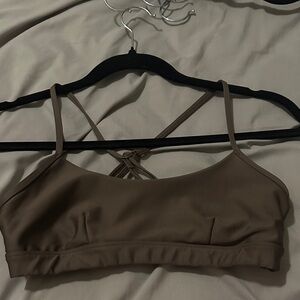 ALO Yoga olive green Sports Bra